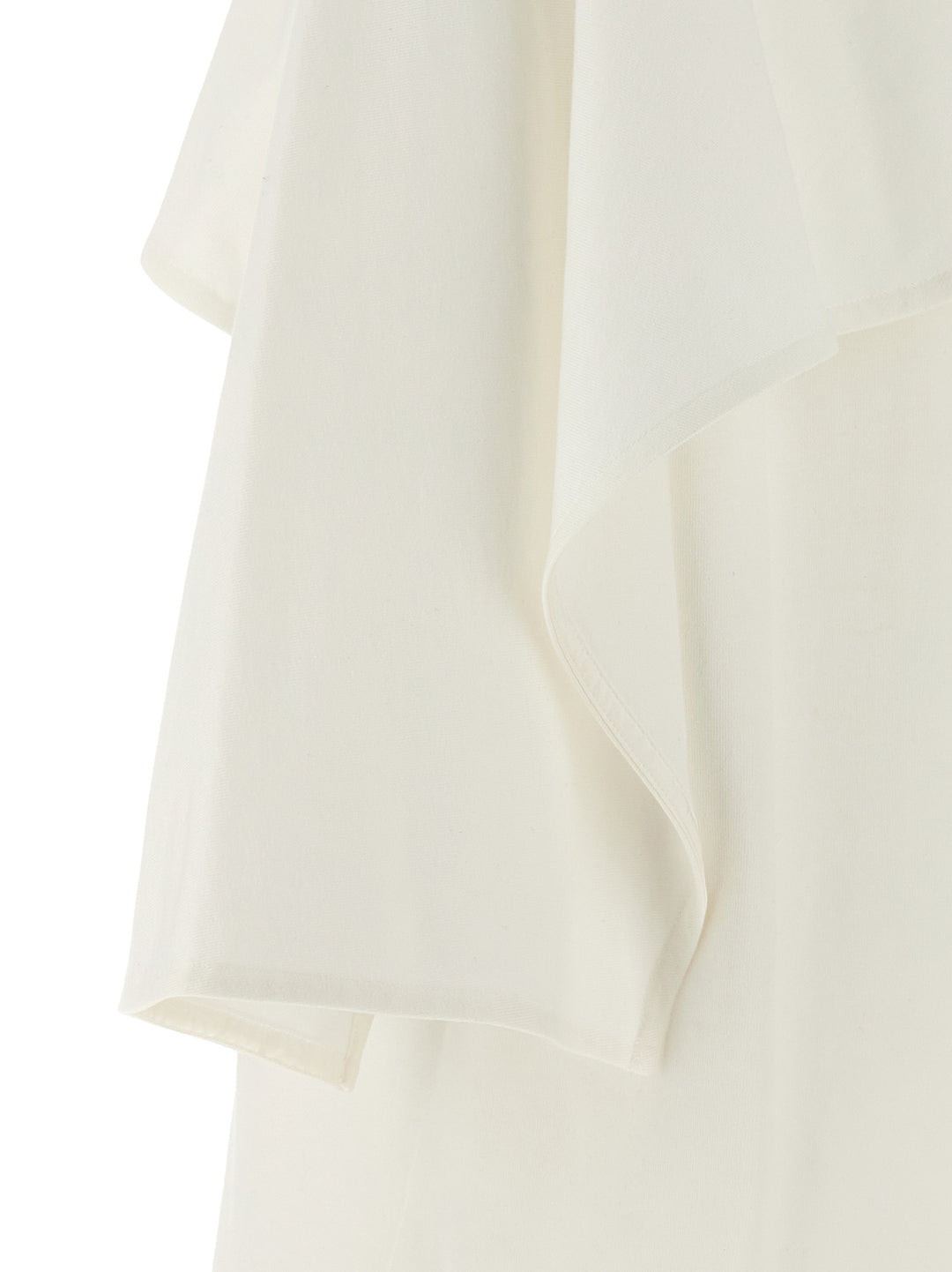 Integrated Cape T Shirt Bianco