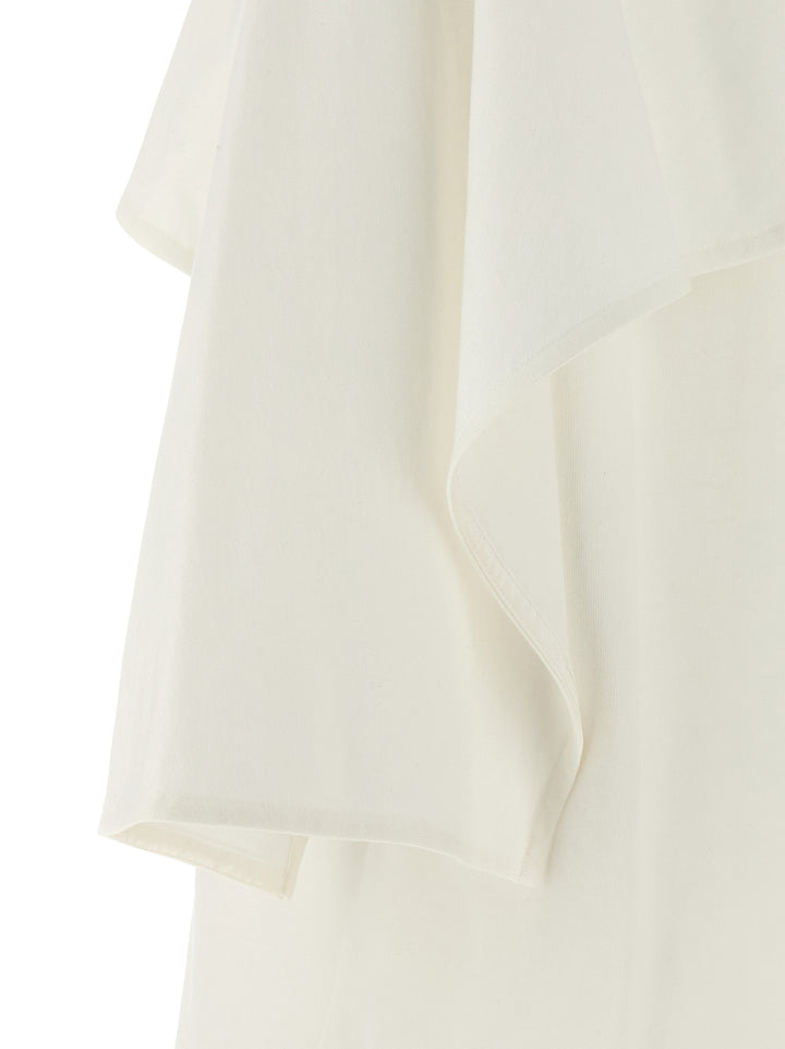 Integrated Cape T Shirt Bianco