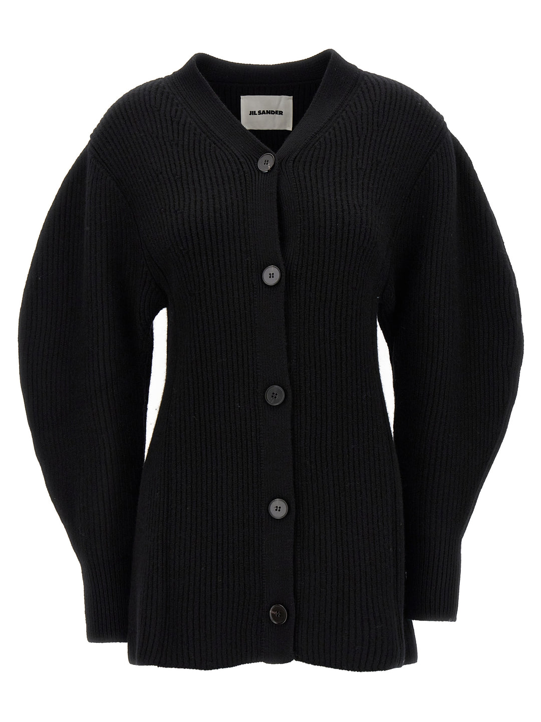 Ribbed Cardigan Maglioni Nero