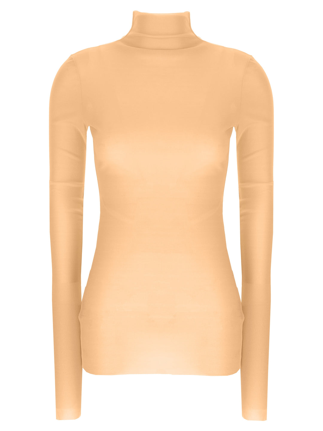 Silk Turtleneck Top Top Rosa