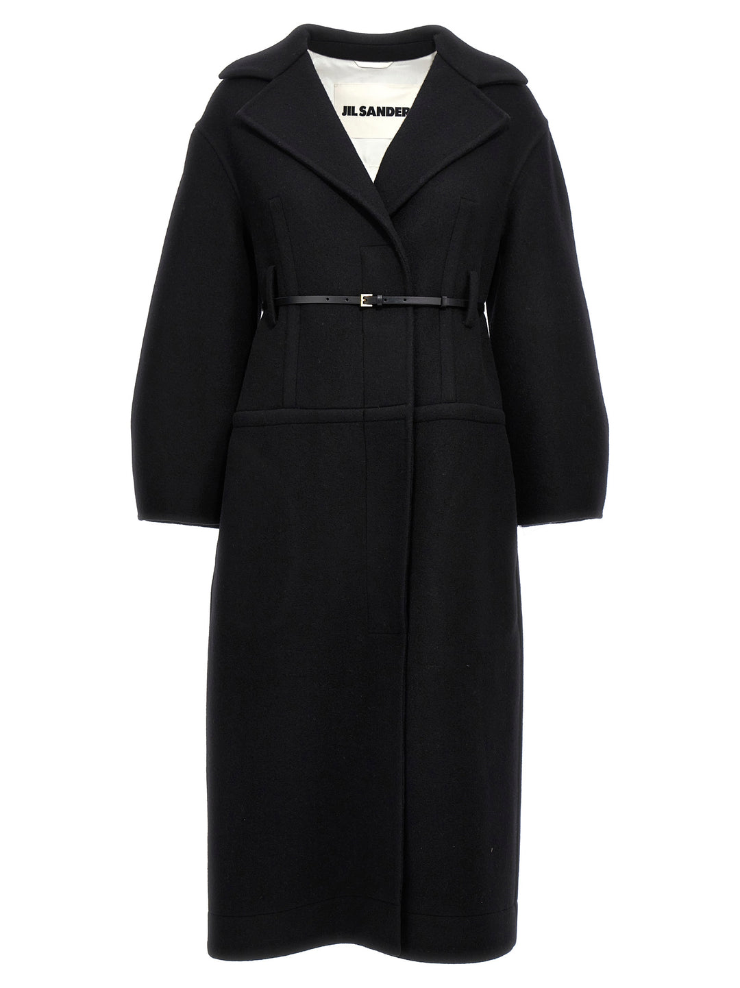 Long Wool Coat Trench E Impermeabili Nero