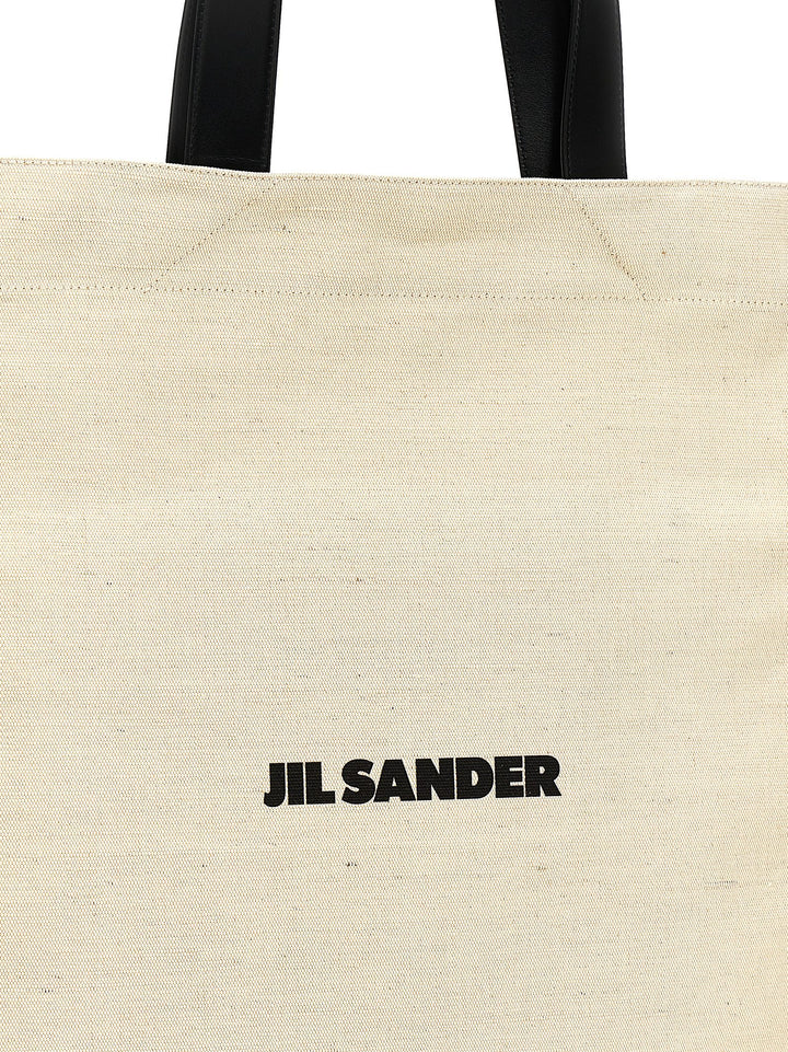 Flat Tote Bianco/Nero