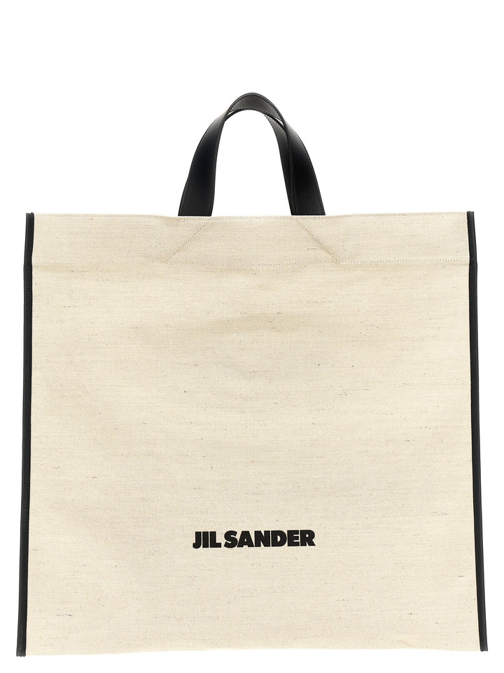 Border Book Tote Square Borse A Mano Bianco/Nero