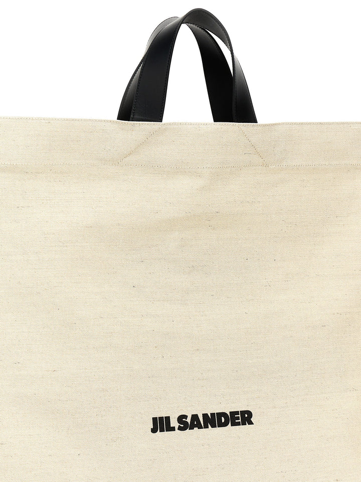 Border Book Tote Square Borse A Mano Bianco/Nero