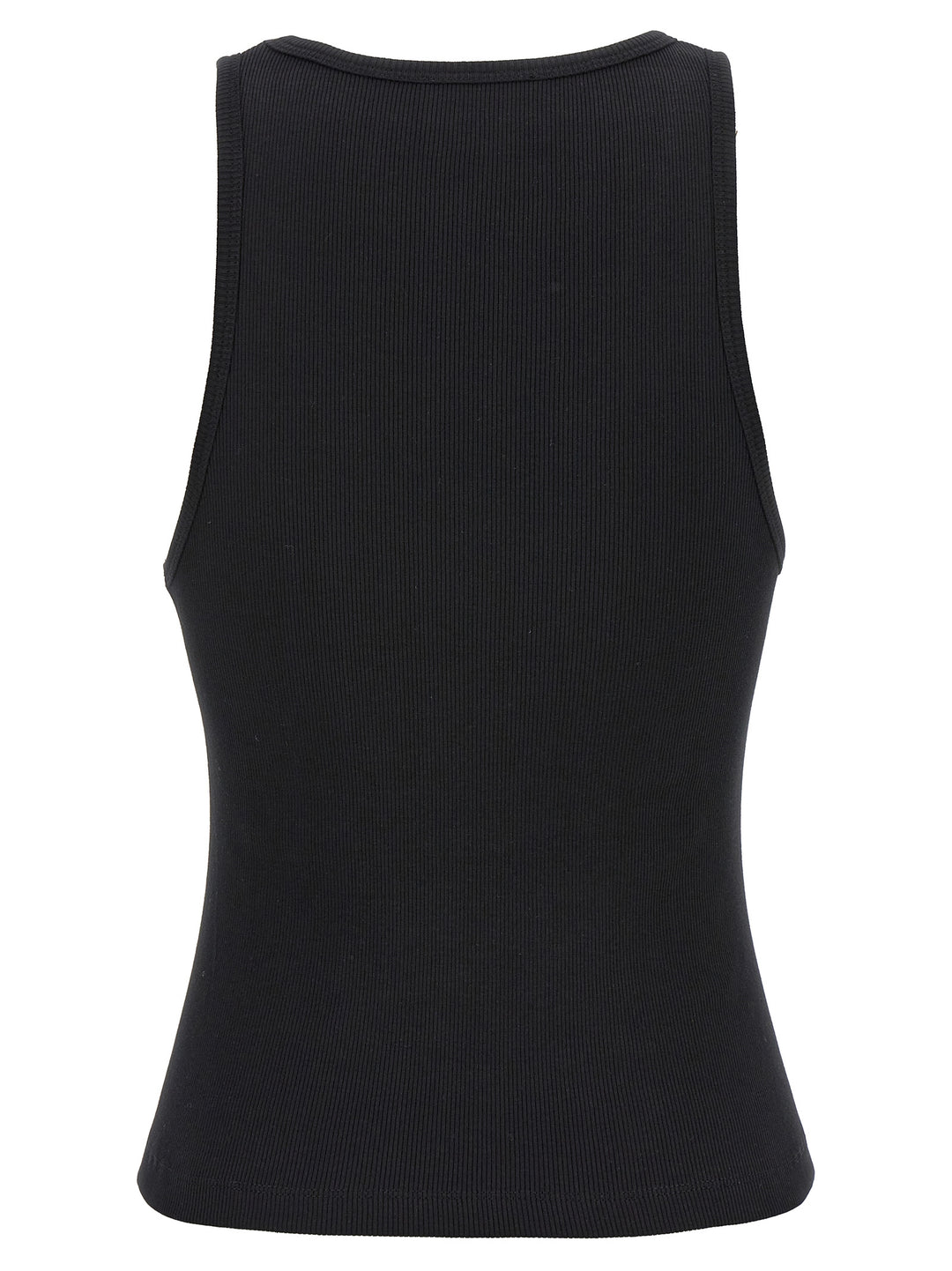 Tank Top Logo Label Top Nero