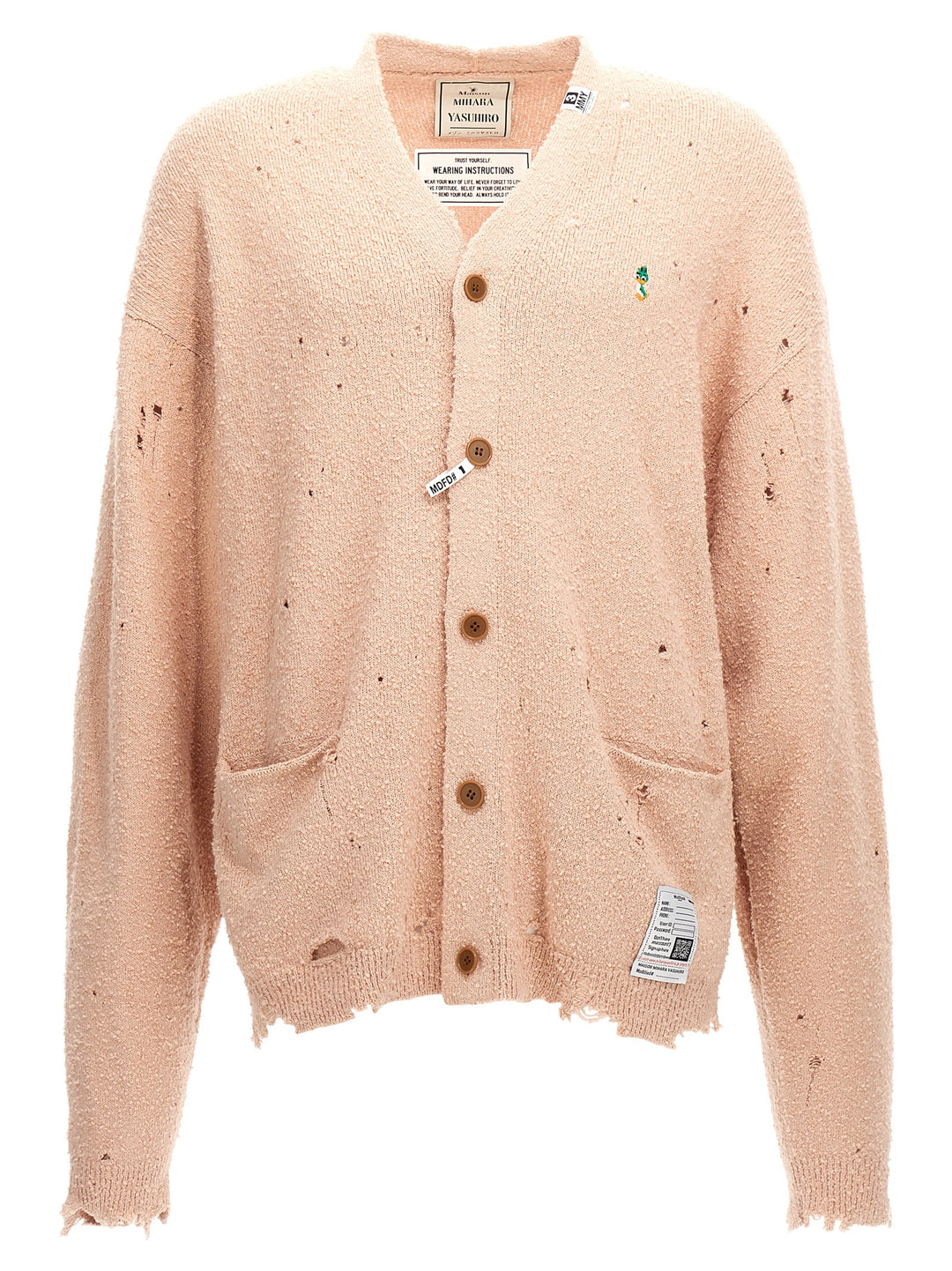 Distressed Cardigan Maglioni Rosa