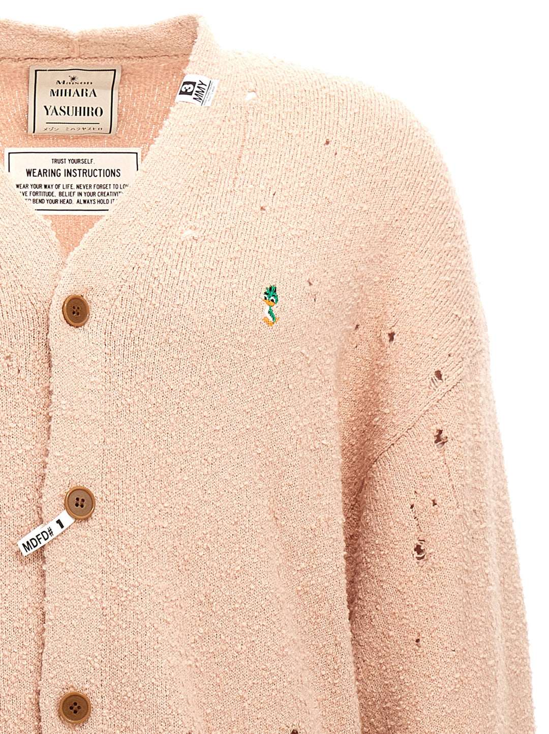 Distressed Cardigan Maglioni Rosa