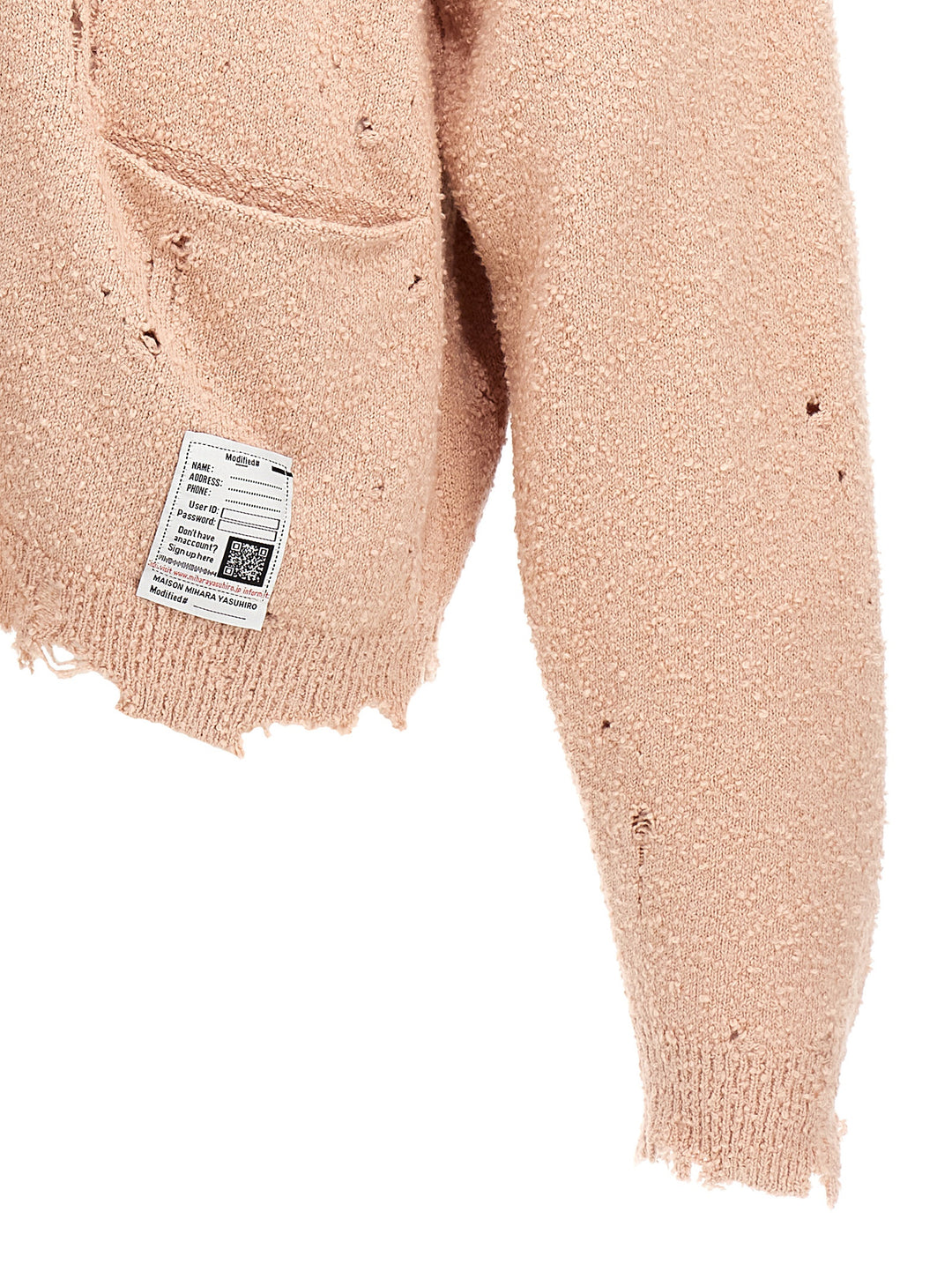 Distressed Cardigan Maglioni Rosa