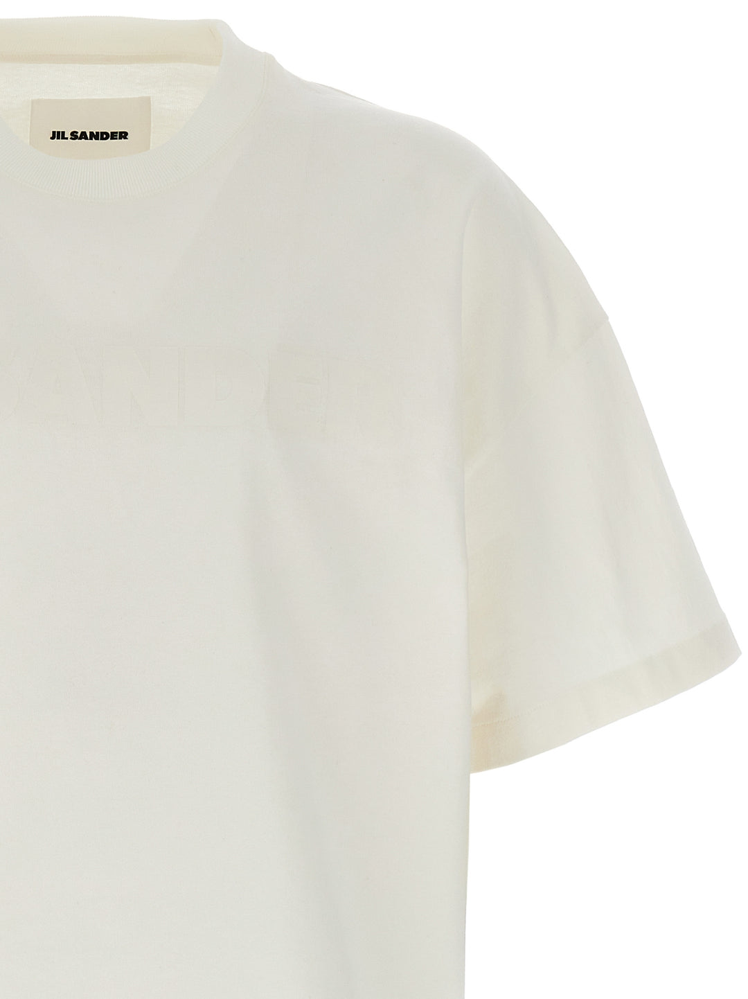 Logo Print T Shirt Bianco