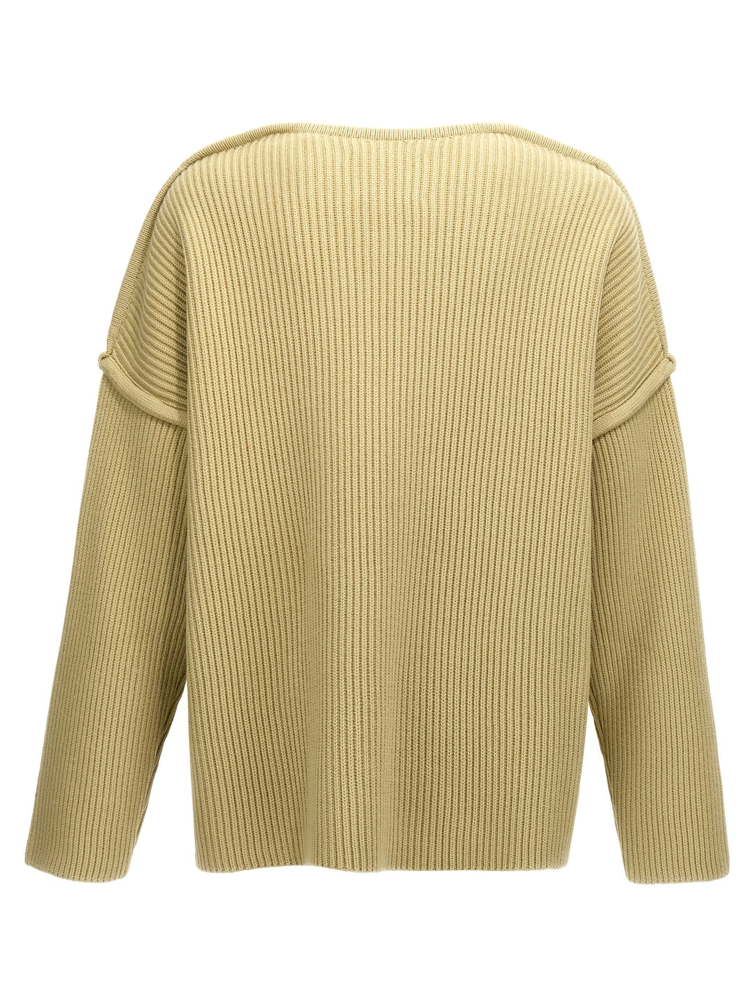 Geometric Neckline Sweater Maglioni Verde