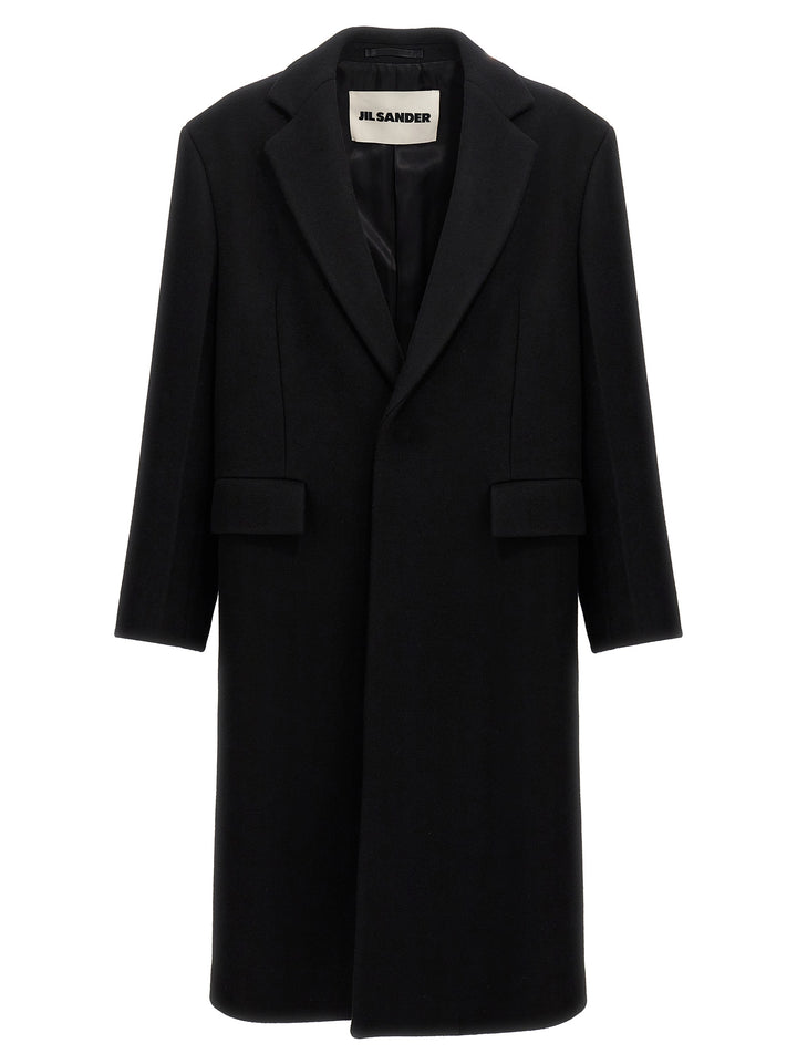 Single-Breasted Coat Trench E Impermeabili Nero