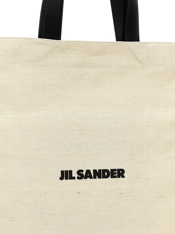 Flat Tote Bianco/Nero