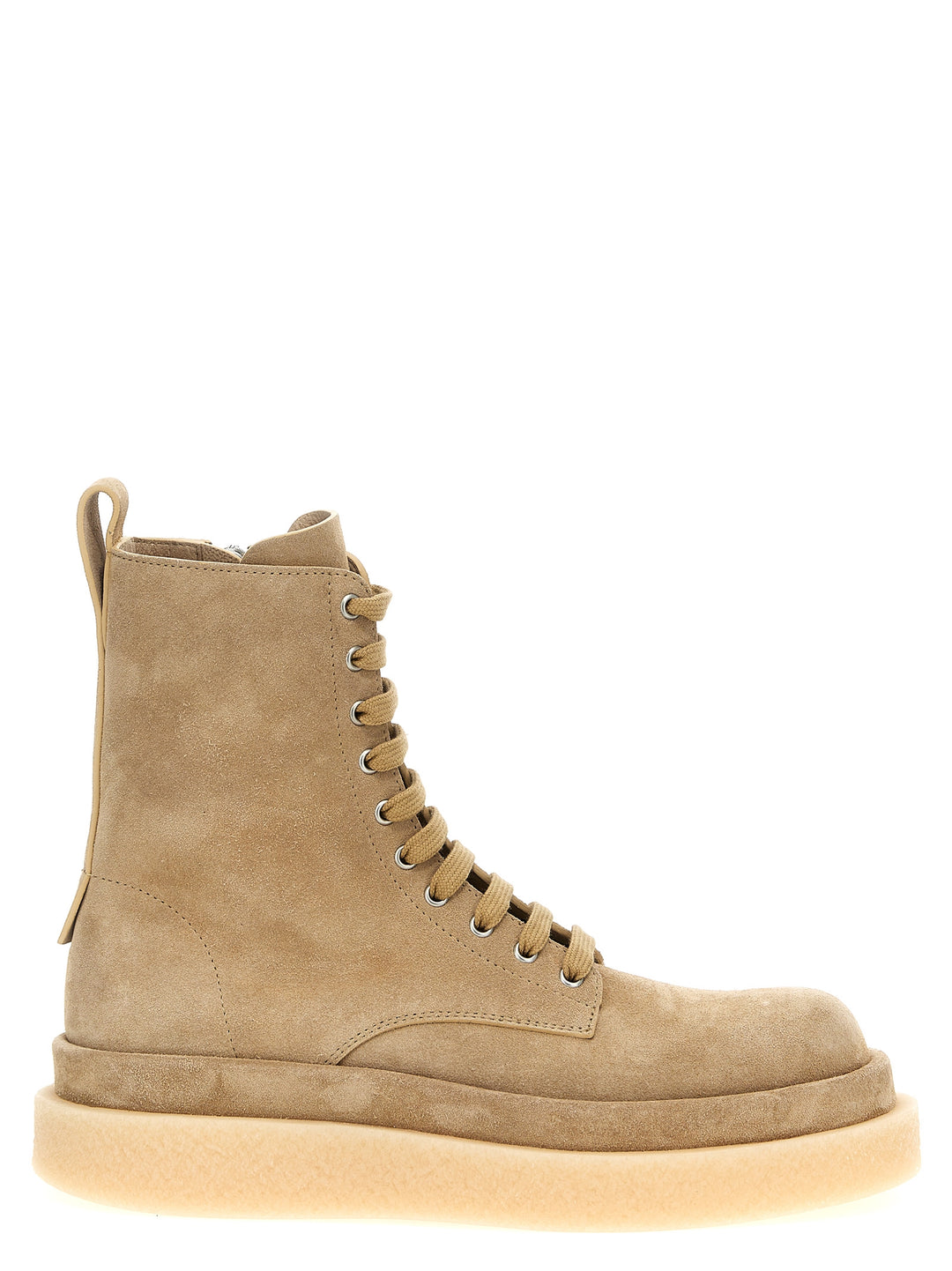 Suede Ankle Boots Stivali E Stivaletti Beige