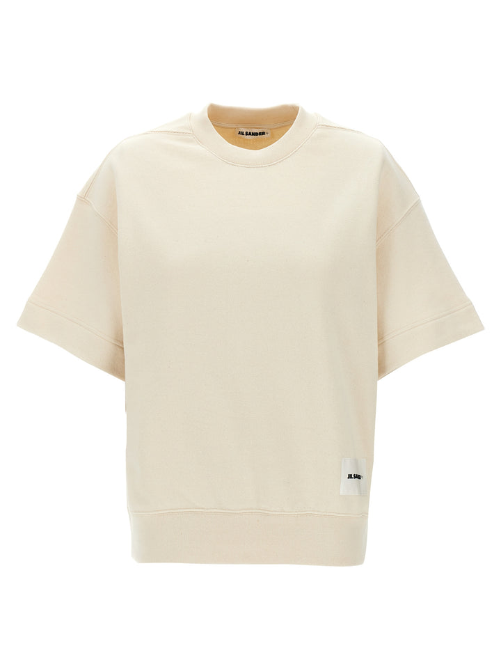 Short Sleeved Felpe Beige