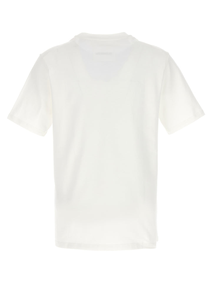 Logo Print T Shirt Bianco/Nero