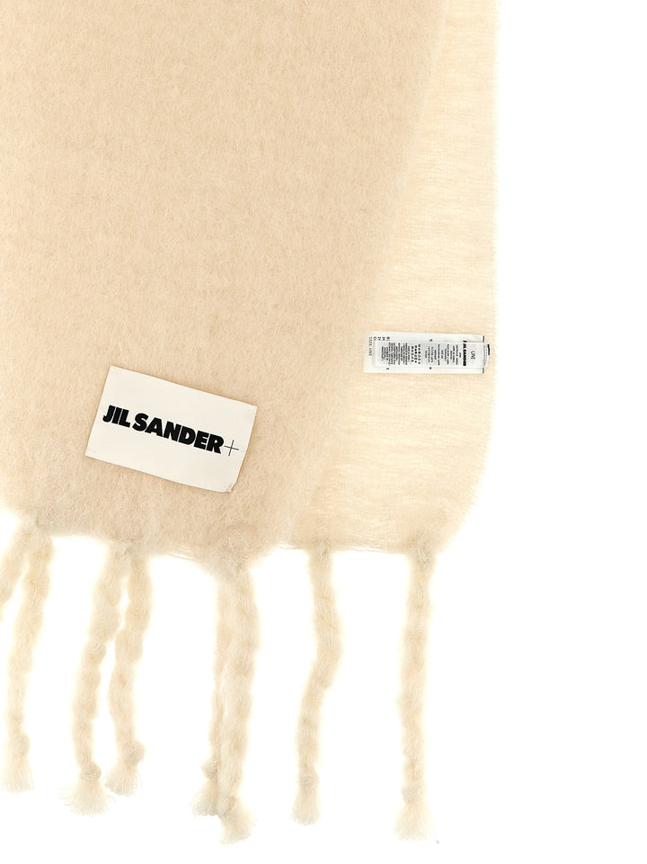 Logo Label Scarf Sciarpe Bianco