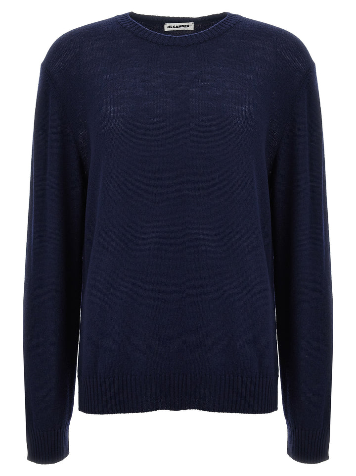 Logo Embroidery Sweater Maglioni Blu