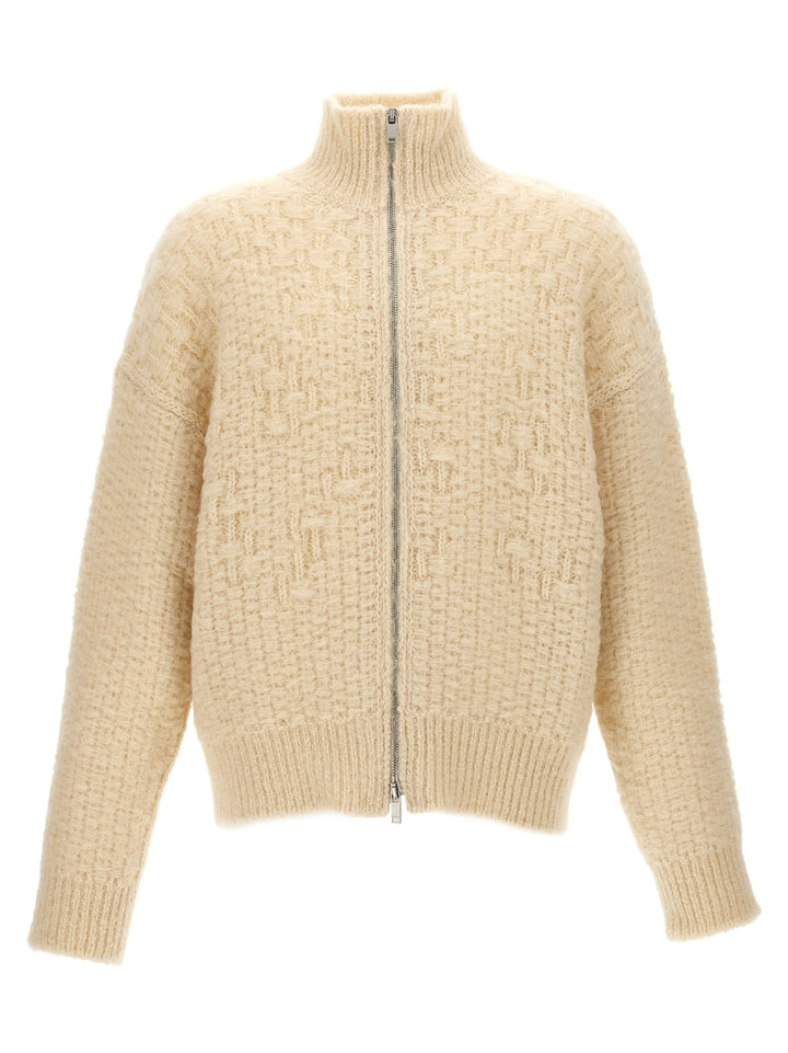 Zip Cardigan Maglioni Beige