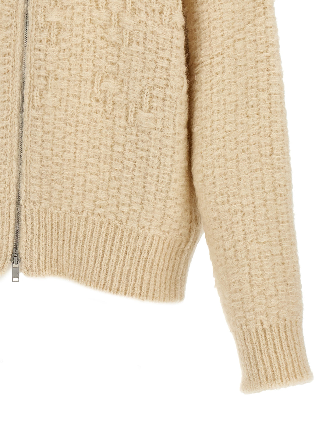 Zip Cardigan Maglioni Beige