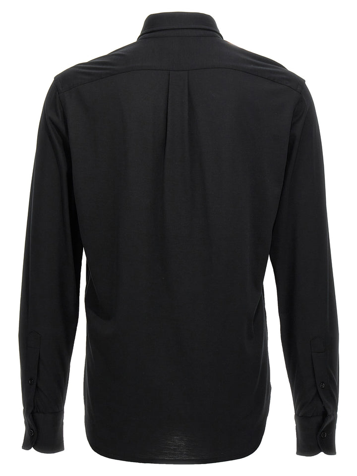 Cotton Silk Shirt Camicie Nero