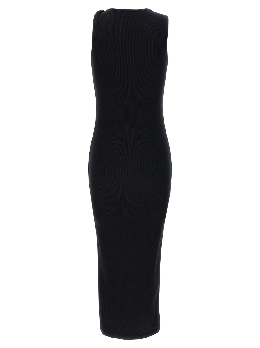 Logo Ribbed Dress Abiti Nero