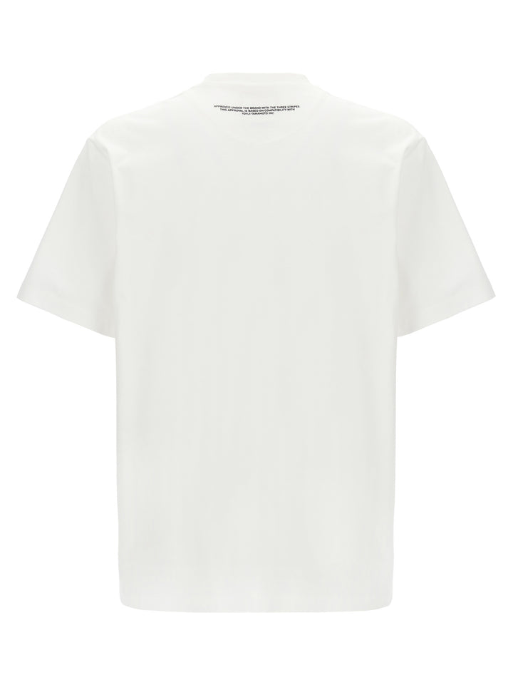 Logo Print T Shirt Bianco