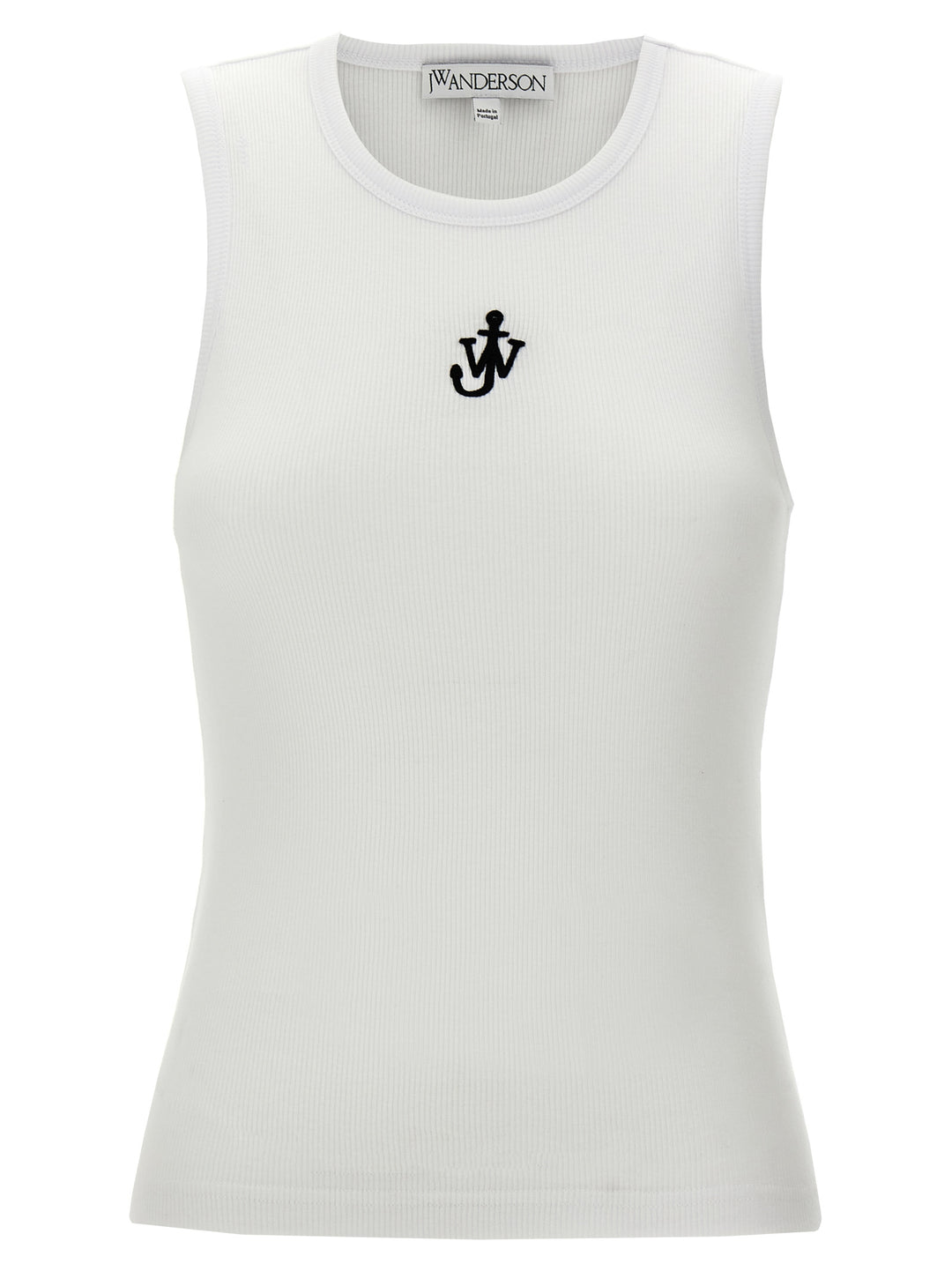 Anchor Embroidery Top Bianco