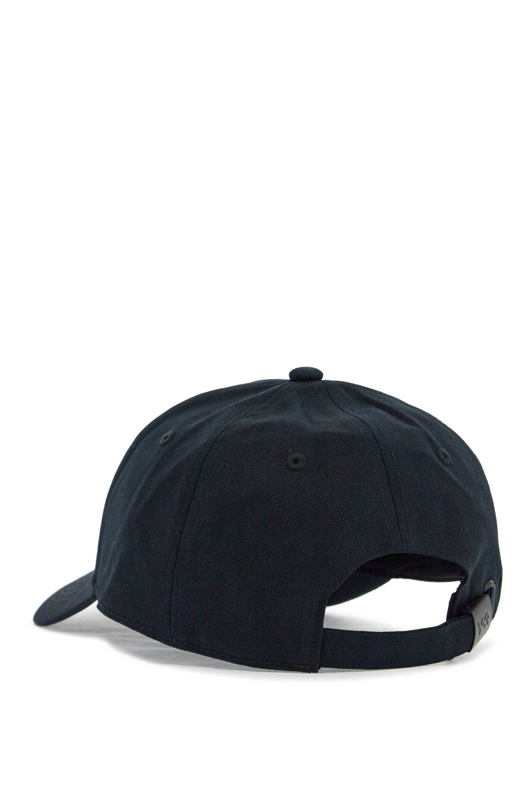 Cappello Baseball Nero Cotone Visiera Curvata Regolabile