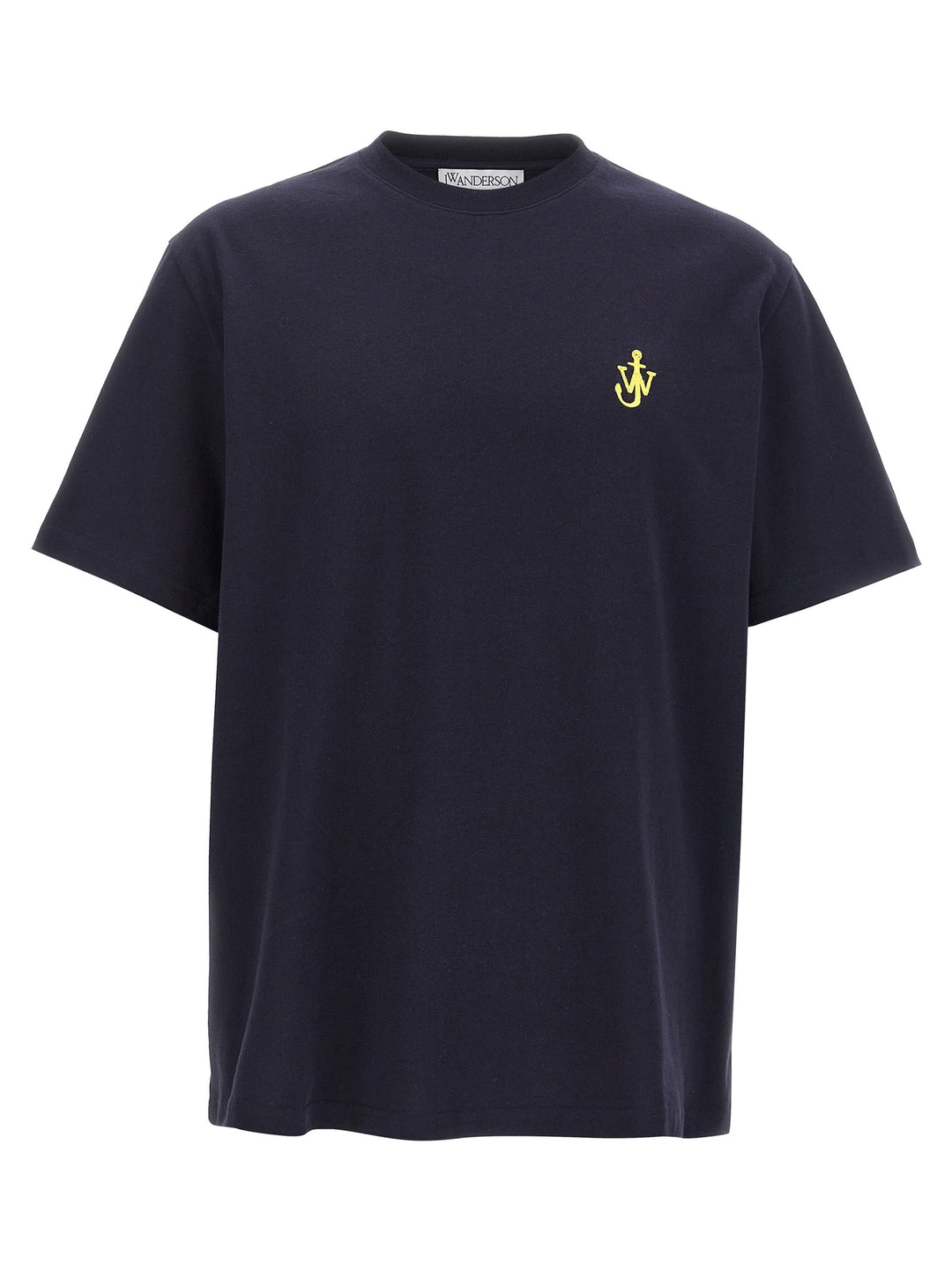 Anchor Embroidery T Shirt Blu