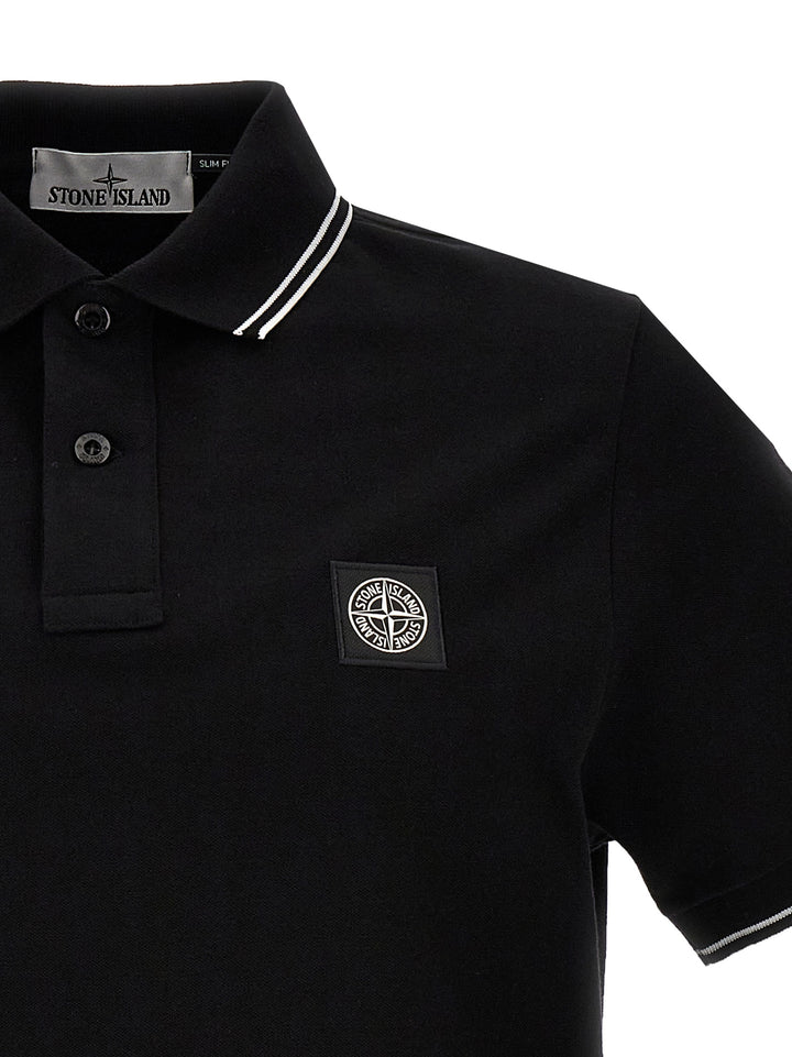 Logo Badge  Shirt Polo Nero