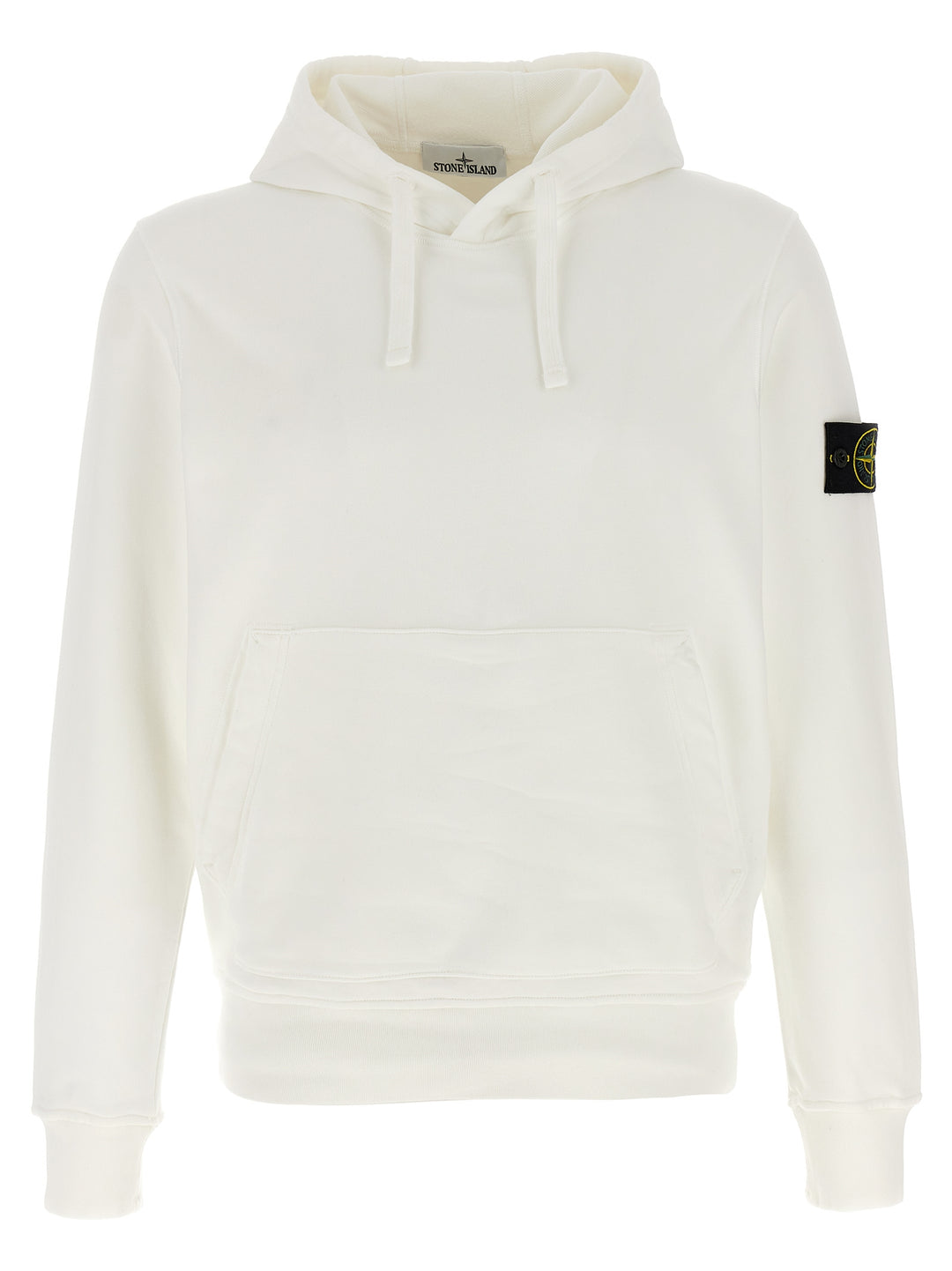 Logo Badge Hoodie Felpe Bianco