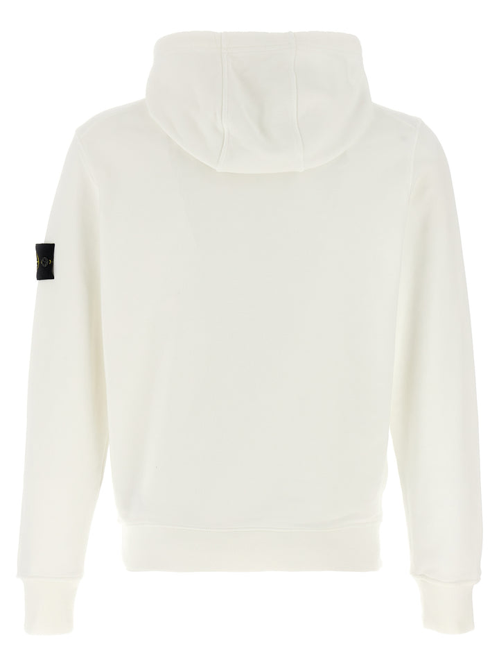 Logo Badge Hoodie Felpe Bianco