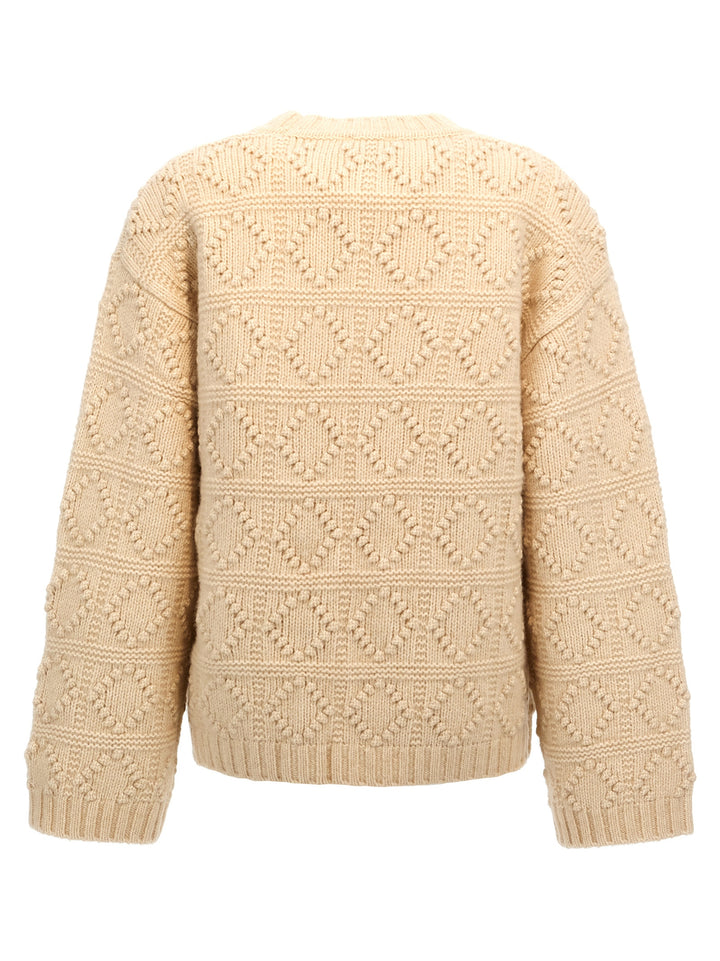 Bubble Knit Maglioni Beige