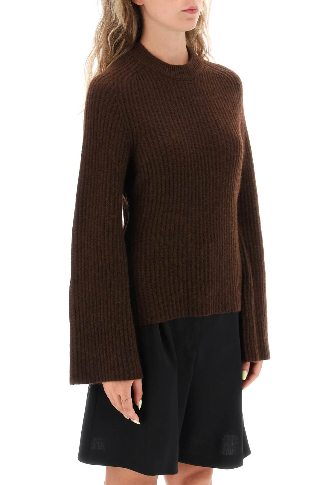 Pullover In Cashmere Con Maniche Svasate 'Kota'