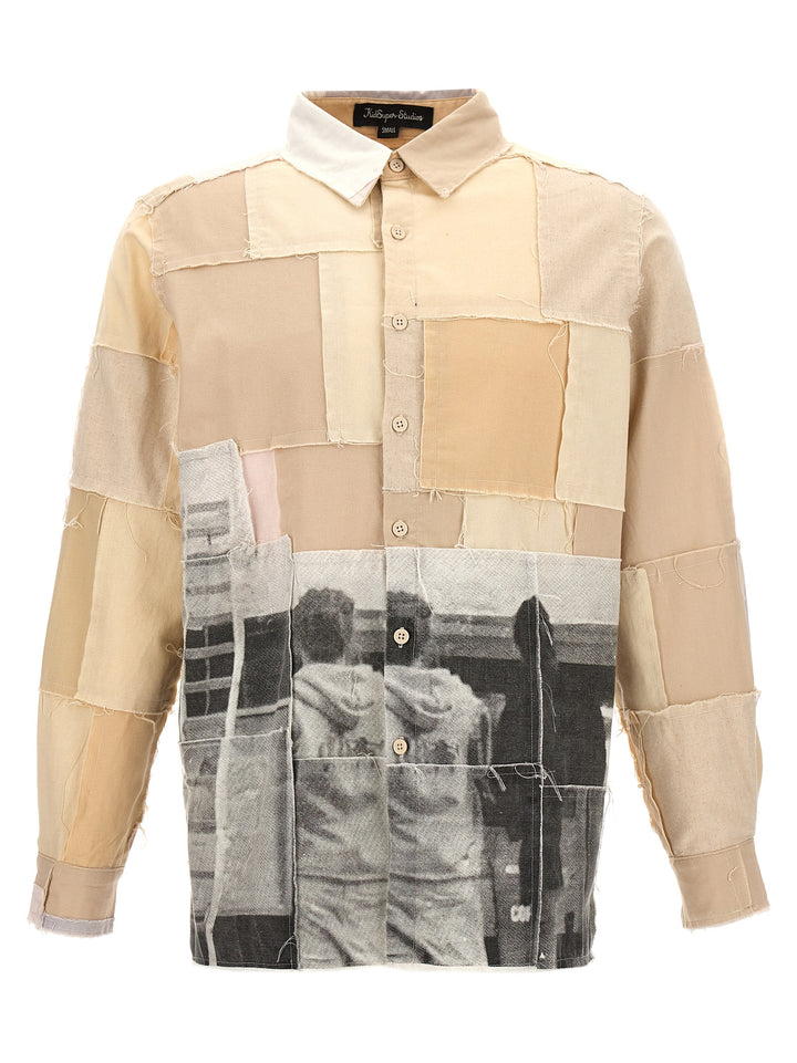 Patchwork Camicie Beige