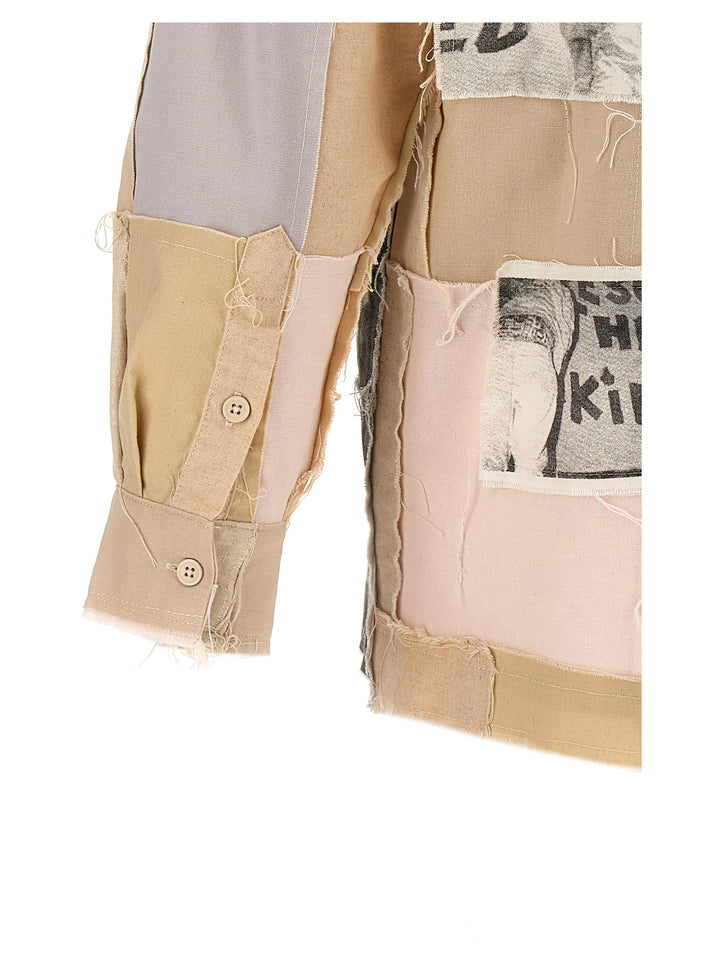 Patchwork Camicie Beige