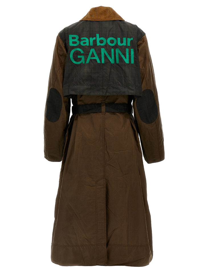 Trench Barbour X Ganni Trench E Impermeabili Marrone