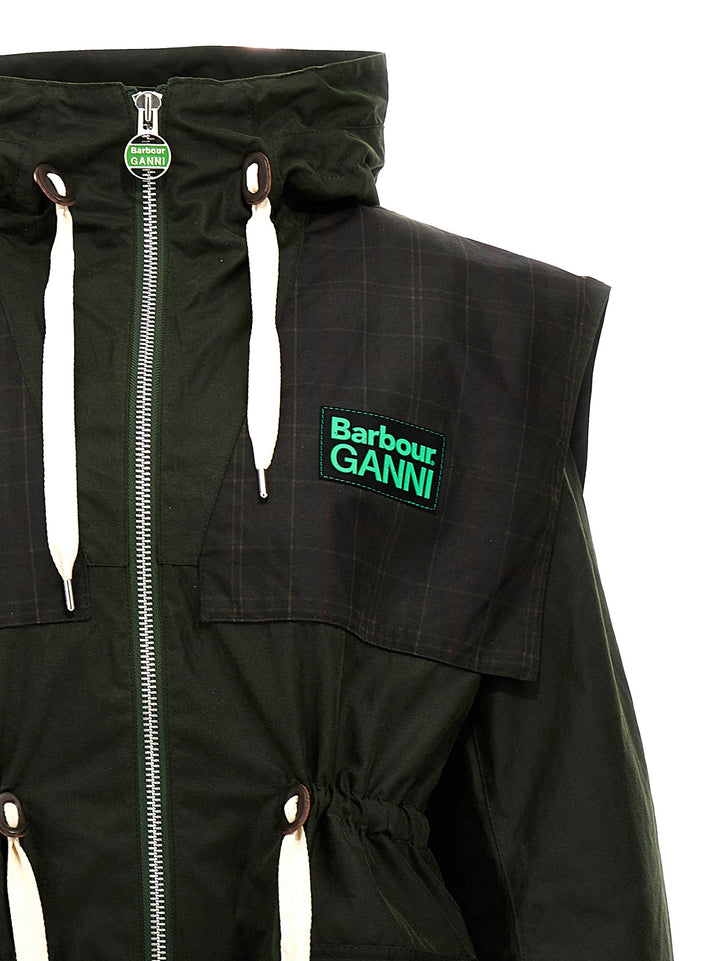 Parka Barbour X Ganni Giacche Verde