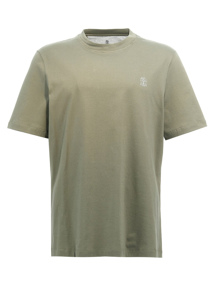 Logo Print T Shirt Verde