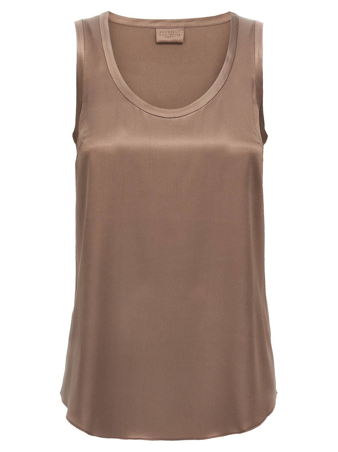 Silk Top Top Marrone