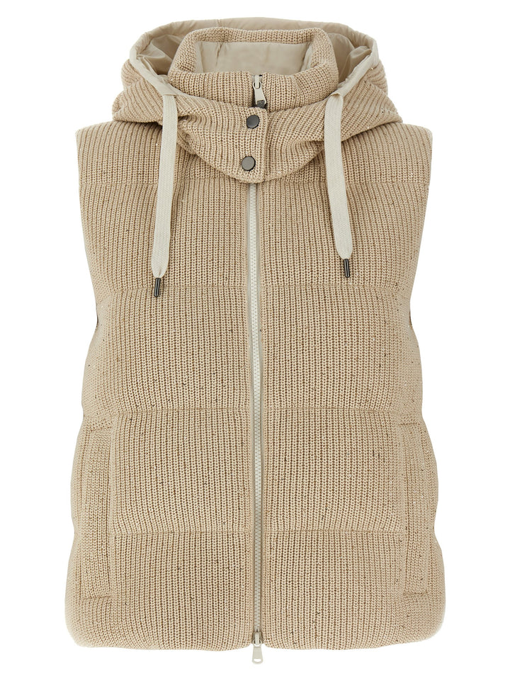 Dazzling Vest Gilet Beige