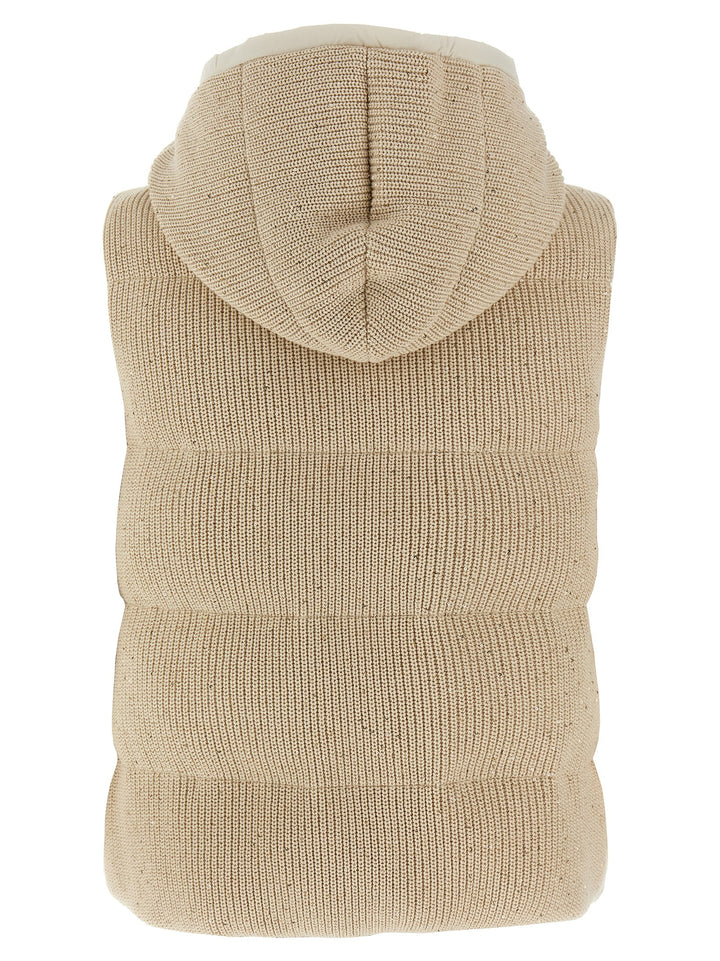 Dazzling Vest Gilet Beige