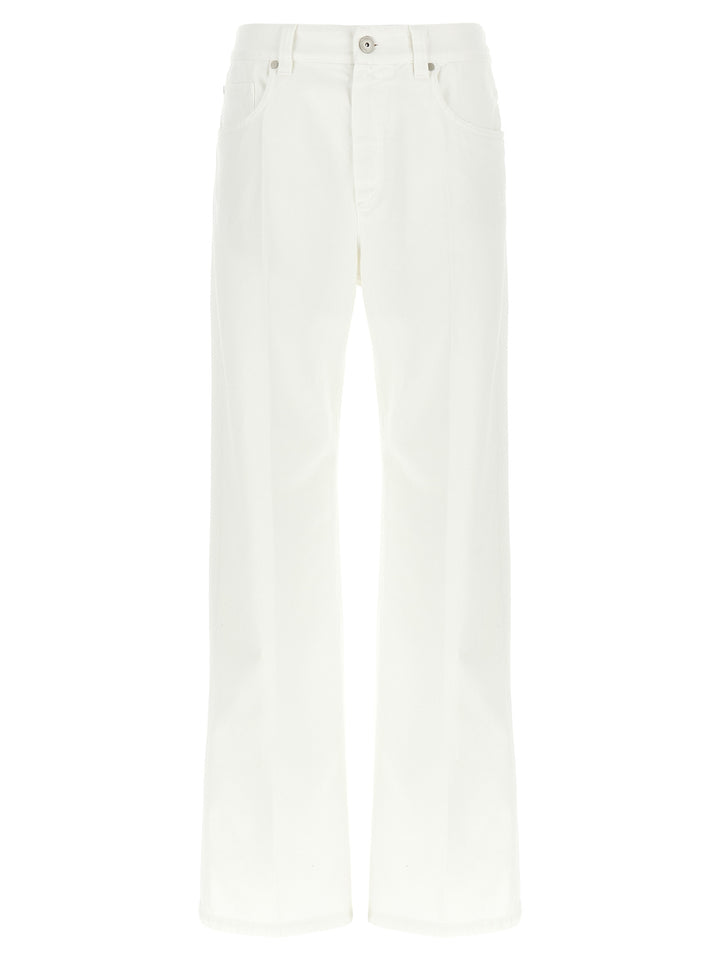 Contemporary Loose Jeans Bianco