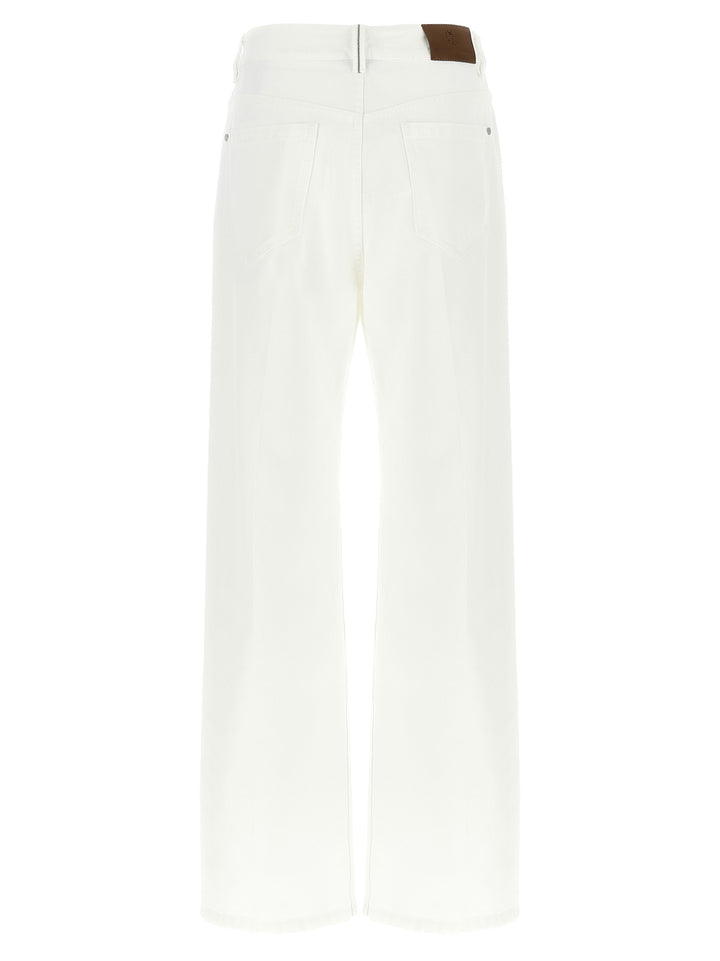 Contemporary Loose Jeans Bianco