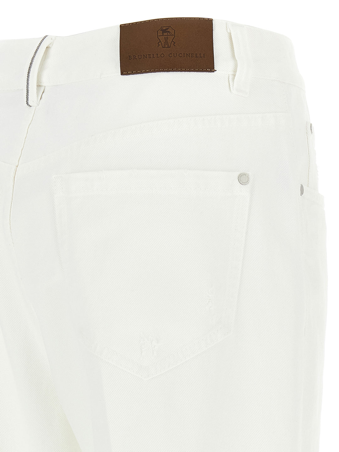 Contemporary Loose Jeans Bianco