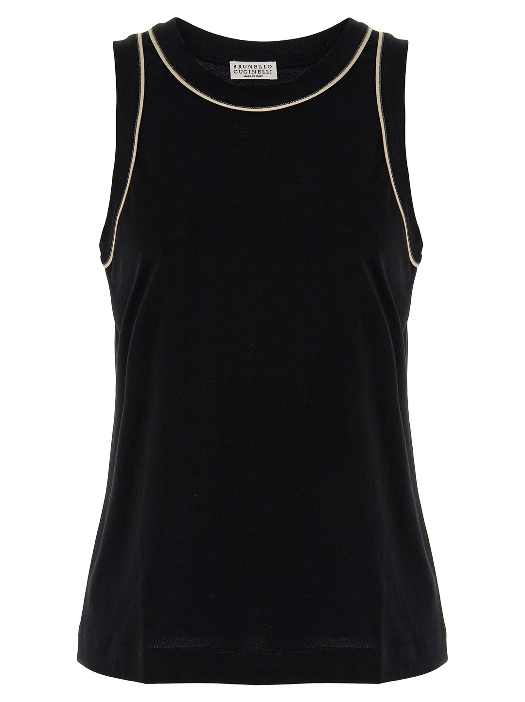 Tank Top Monile Top Nero