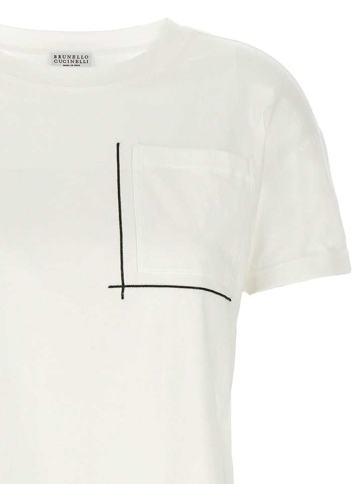 Monile T Shirt Bianco