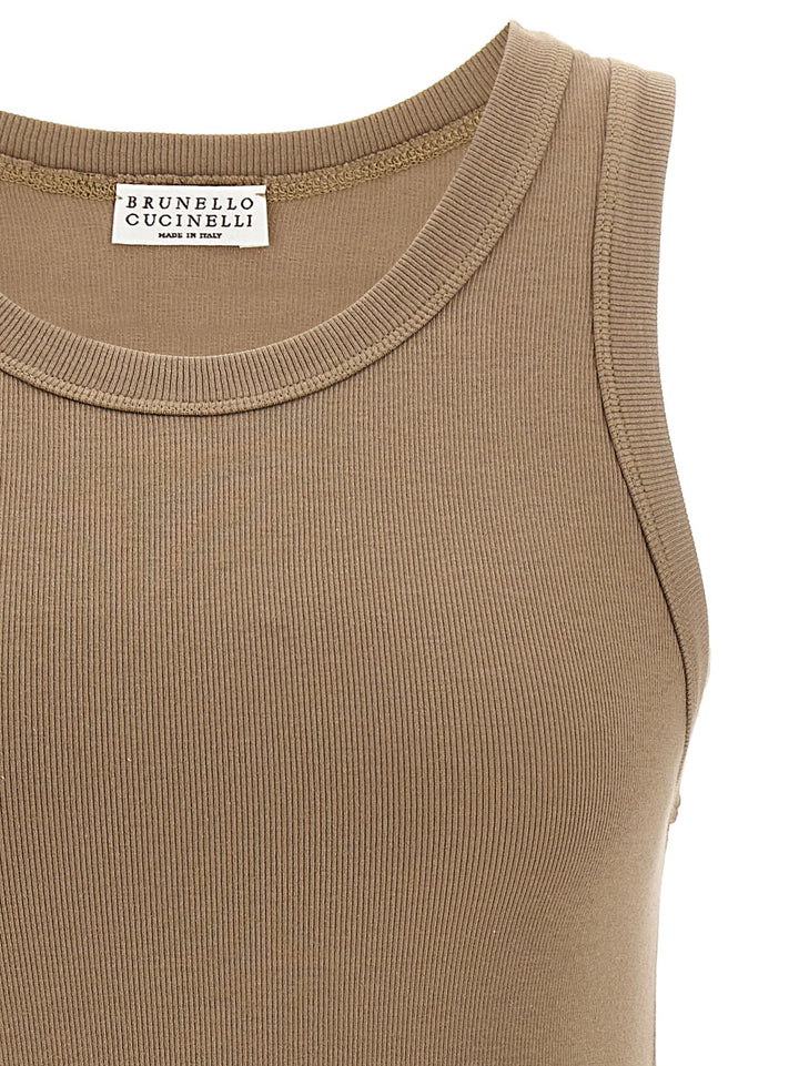 Tank Top Monile Top Grigio