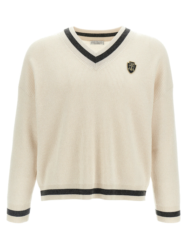 Ribbed Sweater Maglioni Beige