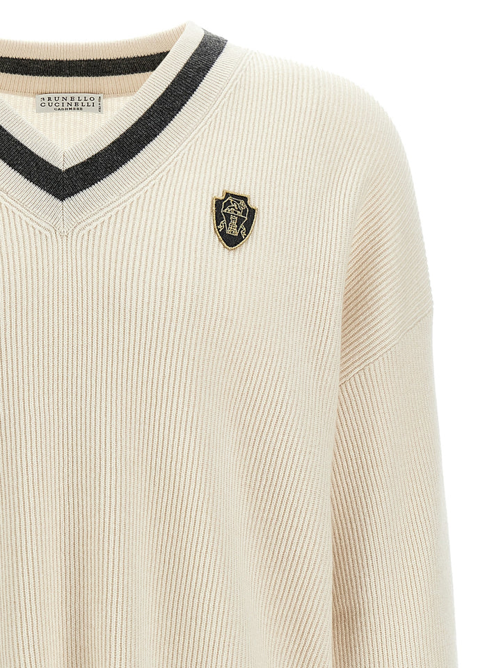 Ribbed Sweater Maglioni Beige